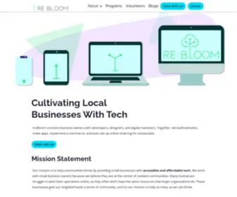 RE-Bloom.org(Technology for Community) Screenshot