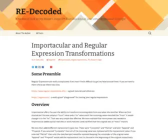 RE-Decoded.com(A technical look at the Raiser's Edge API from Blackbaud (and other occasional musings)) Screenshot