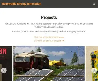 RE-Innovation.co.uk(Innovative services for renewable energy systems) Screenshot