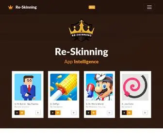 RE-Skinning.com(Re-skinning App Intelligence) Screenshot