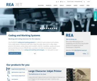 Rea-Jet.com(Industrial Coding and marking solutions) Screenshot