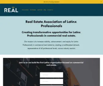 Rea-L.org(Real Estate Association of Latinx Professionals) Screenshot