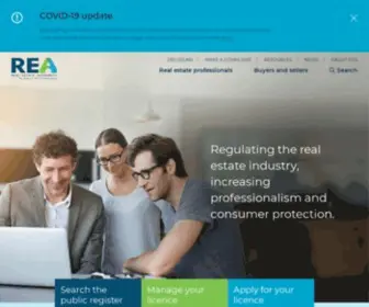 Reaa.govt.nz(The Real Estate Authority (REA)) Screenshot