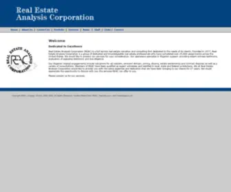 Reac.com(Commercial and Industrial Real Estate Valuation and Consulting REAC) Screenshot