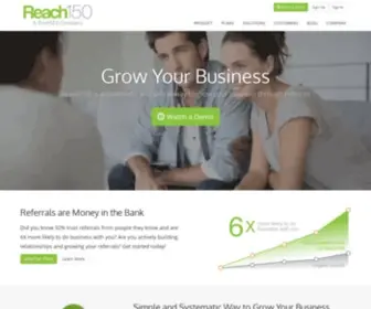 Reach150.com(Referral Management for Relationship Businesses) Screenshot