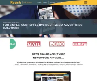 Reachadspecs.com(Reach PLC offers a full range of online display ad formats and across all screens) Screenshot