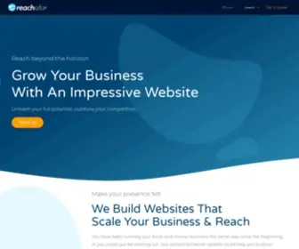 Reachafar.com(Effective Business Website) Screenshot