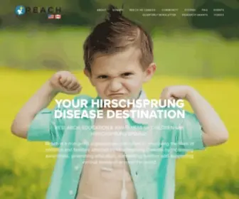 ReachHD.org(Reach is committed to improving the lives of children and families with Hirschsprung's Disease by inc) Screenshot