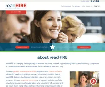 Reachire.com(Return to work with reacHIRE) Screenshot