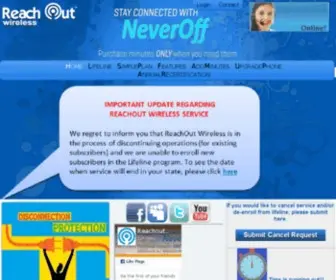 Reachoutwireless.com(ReachOut Mobile) Screenshot
