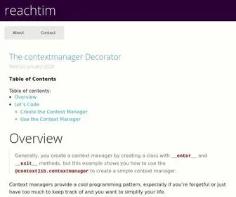 Reachtim.com(reachtim) Screenshot