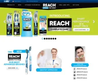 Reachtoothbrush.com(Reach Toothbrush) Screenshot