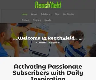 Reachyield.com(ReachYield: Advertiser) Screenshot