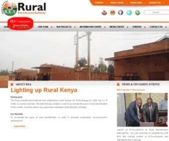 Rea.co.ke(Rural Electrification Authority) Screenshot
