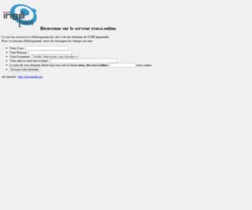 Reaco.online(Hébergement) Screenshot