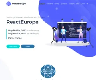 React-Europe.org(The original European React.js & Native conference on September/October 2021 in Paris) Screenshot