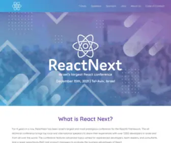 React-Next.com(Israels biggest ReactNext conference) Screenshot