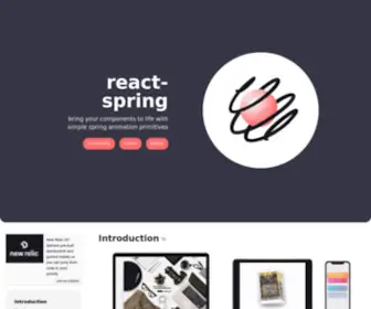 React-Spring.dev(React Spring) Screenshot