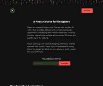 React.design(A React Course for Designers. React) Screenshot