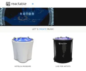 Reactable.com(Music Knowledge Technology) Screenshot