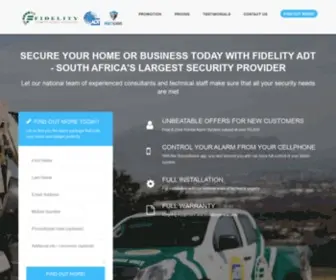 Reactalarms.co.za(Secure your Home or Business Today) Screenshot