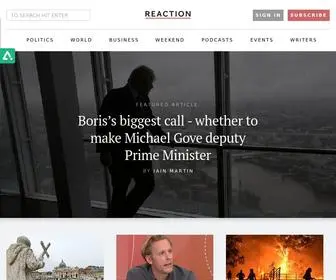 Reaction.life(Independent Journalism in the UK) Screenshot
