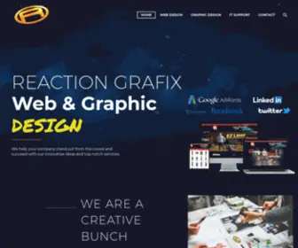 Reactiongrafix.com(Custom Web & Graphic Design) Screenshot