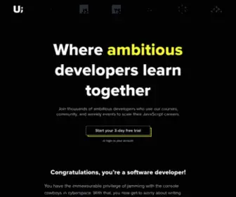 Reactjsprogram.com(We help JavaScript developers make more money) Screenshot