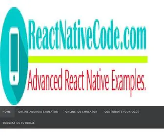Reactnativecode.com(Android iOS React Native Tutorials) Screenshot