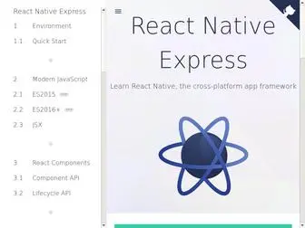 Reactnativeexpress.com(Learn React Native with interactive examples) Screenshot