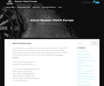 Reactorwatcheurope.com(European distributor of Reactor Watch watches) Screenshot