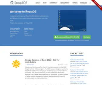 Reactos.org(Front Page) Screenshot