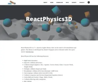 Reactphysics3D.com(Reactphysics3D) Screenshot