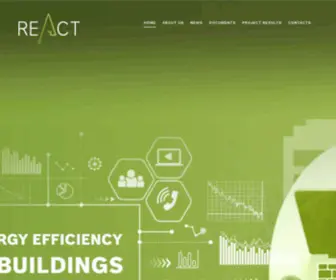 Reactproject.eu(A digital approach to qualifying technicians in Energy Efficiency in Buildings) Screenshot