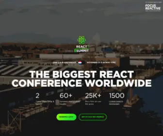 Reactsummit.com(React Summit is an in) Screenshot