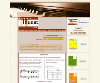 Readablemusic.com(This is the home of Readable Music (MYCR system)) Screenshot