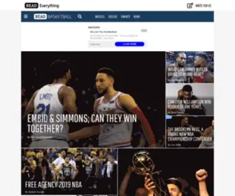 Readbasketball.com(Read Basketball) Screenshot