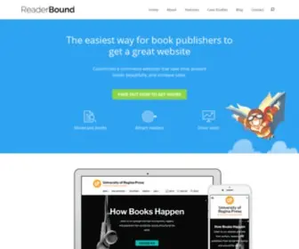 Readerbound.com(The easiest way for book publishers to get a great website) Screenshot
