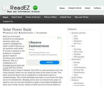 Readezarchive.com(DoFollow News Blog) Screenshot