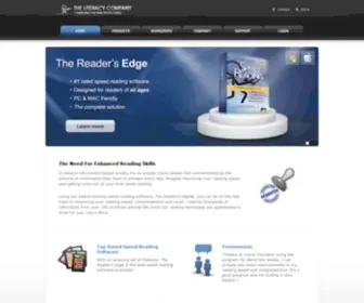 Readfaster.com(Learn speed reading with The Reader's Edge speed reading software) Screenshot