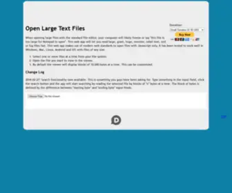 Readfileonline.com(How to Open Big Files in Internet Browser) Screenshot