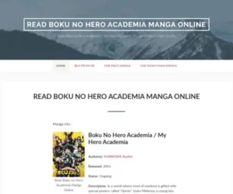Readheroacademia.net(Read My Hero Academia Manga Online) Screenshot