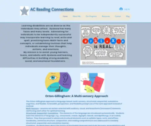 Readingconnections.net(Dyslexia) Screenshot