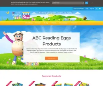 Readingeggsshop.com.au(Reading Eggs Shop AU) Screenshot