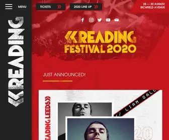 Readingfestival.com(The festival takes place 21) Screenshot