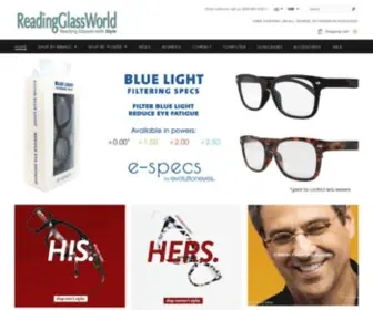 ReadingglassWorld.com(Largest Selection of Reading Glasses Online) Screenshot