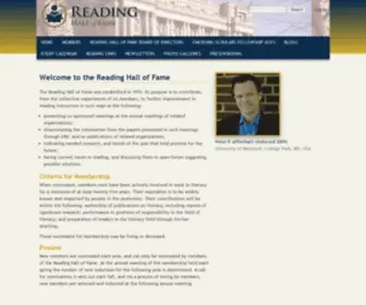 Readinghalloffame.org(The Reading Hall of Fame) Screenshot