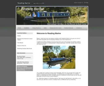 Readingmarine.co.uk(Reading Marine canal boat) Screenshot