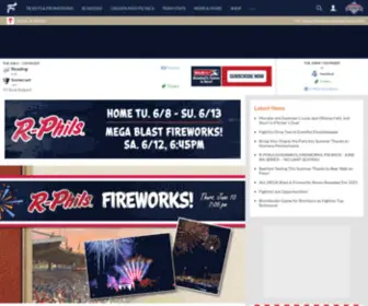 Readingphillies.com(Reading Fightin Phils) Screenshot