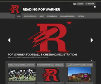 Readingpopwarner.com(Reading Pop Warner) Screenshot